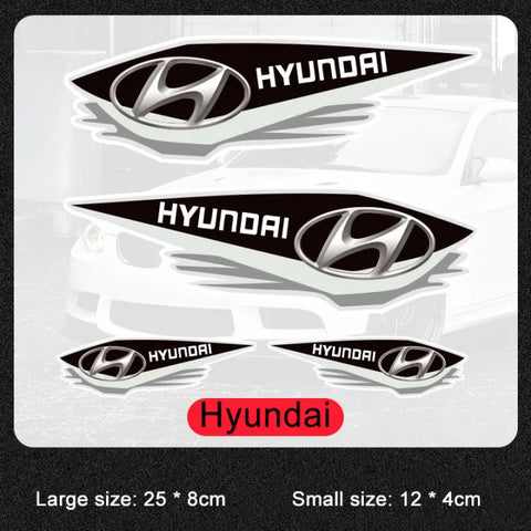 Bumper Car Sticker 4 Pcs Set