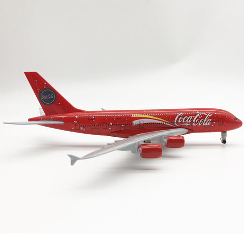 Coca Cola A380 Aeroplane Diecast Model 20 CM