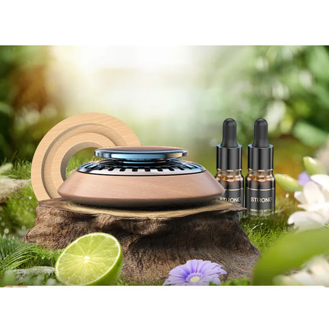 Solar Smart Wooden Perfume Aromatherapy