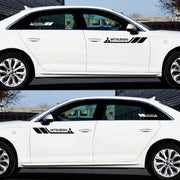Fender Brand Logo Reflective Car Sticker 2 Pcs Set