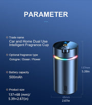 Car Smart Aromatherapy Machine Automatic Diffuser with Ambient Lightings