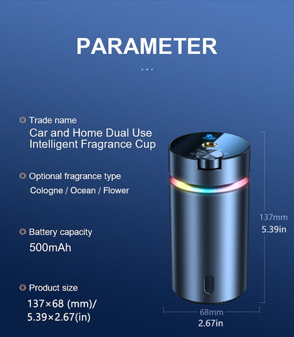 Car Smart Aromatherapy Machine Automatic Diffuser with Ambient Lightings