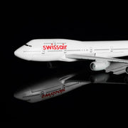 Swiss Air B747 Aeroplane Diecast Model 16 CM