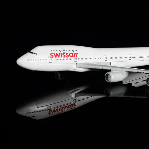 Swiss Air B747 Aeroplane Diecast Model 16 CM