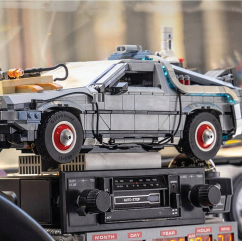 Back To The Future Time Machine 1872Pcs Building Blocks Car