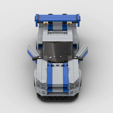 Nissan Skyline R34 Building Blocks Car