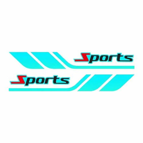 Fender Brand Logo Reflective Car Sticker 2 Pcs Set