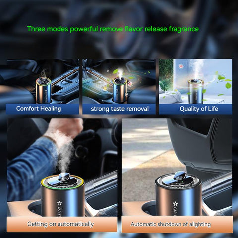 Car Smart Aromatherapy Machine Automatic Diffuser with Ambient and Star Lightings