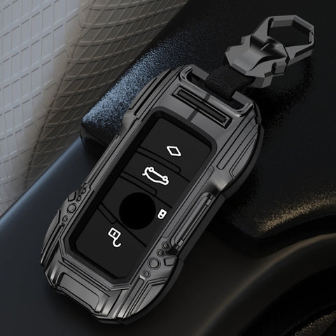 BMW New Key Premium Batman Metal Alloy Keycase with Holder & Rope Chain