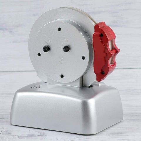 Non Ticking Disc Shape Metal Alarm Clock