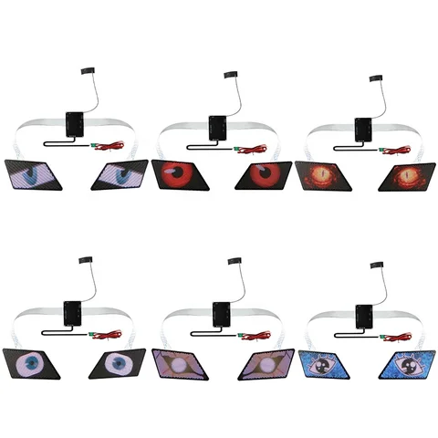 12V Car Animated Demon Eyes Display App Control LED Panel