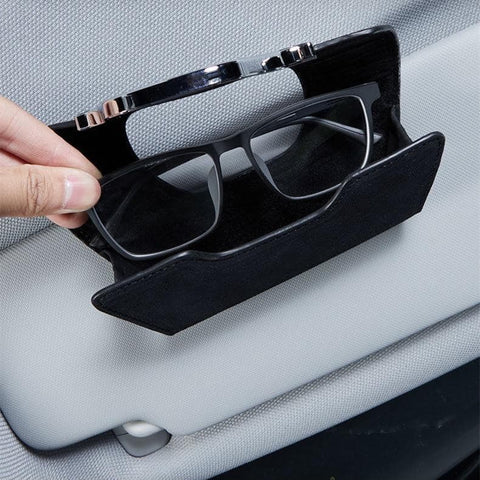 Sun Visor Glasses Holder with Logo