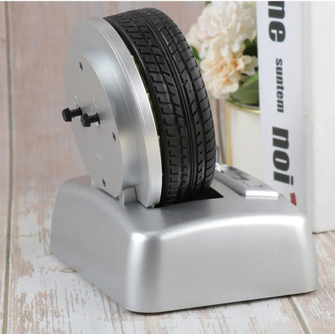 Non Ticking Tyre Shape Metal Alarm Clock