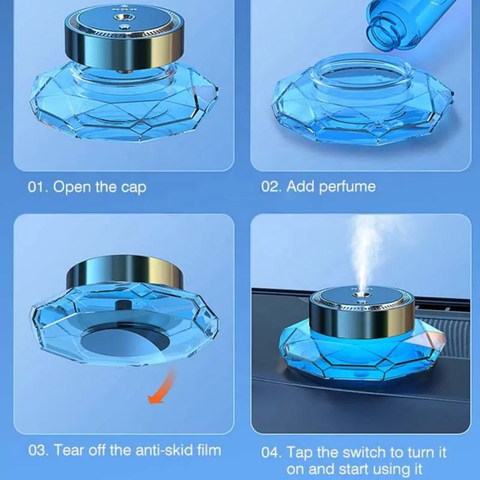 Smart Diffuser Metal Alloy Glass Perfume Aromatherapy