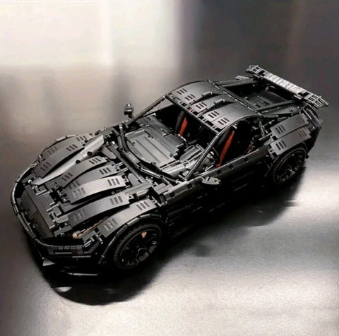 Ferrari F12 Black Technique Version 3097Pcs, 1:8 Scale Building Blocks Car
