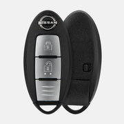 Nissan New Key Luxury Metal Alloy Leather Keycase with Holder & Rope Chain