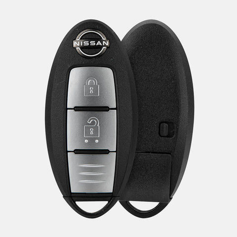 Nissan New Key Luxury Metal Alloy Leather Keycase with Holder & Rope Chain
