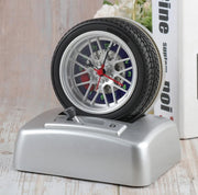 Non Ticking Tyre Shape Metal Alarm Clock
