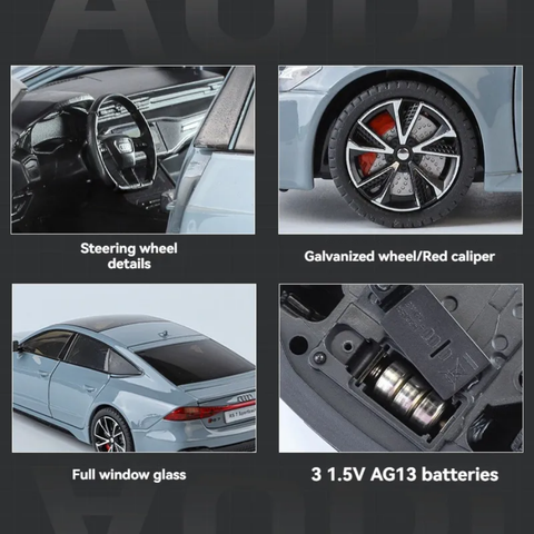 Audi RS7 Metal Diecast Car 1:24 (20x8 cm)