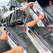 Door Sils Gurard Reflective Car Sticker 4 Pcs Set