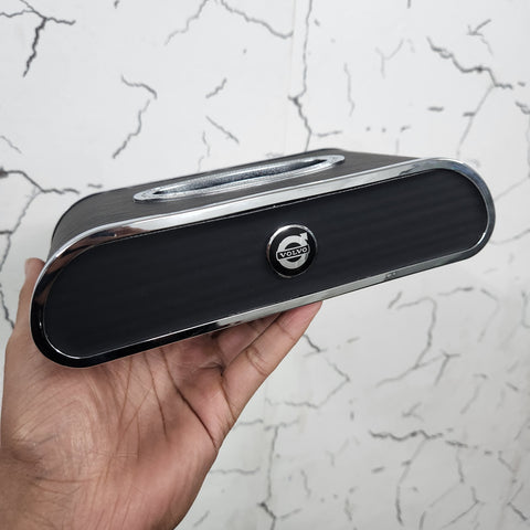 Royal Tissue Holder Leather Case with Logo & Tissues