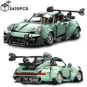 Porsche 964 Technique Version 2435 Pcs, 1:10 Scale Building Blocks Car