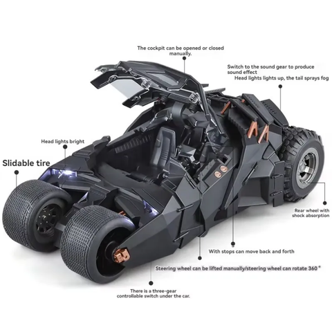 Batmobile Tumbler Dark Knight Metal Diecast Car 1:18 (28x11 cm)