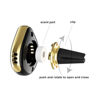 Car Water Drop Air Vent Perfume Replacement Car Liquid Fragrance Alloy Air Purifier