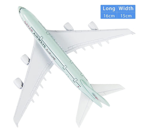 Qatar Airways A380 Aeroplane Diecast Model 16 CM