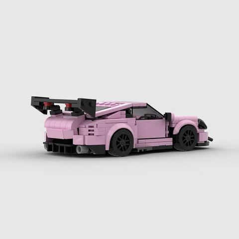 Porsche GT3 RS Pink Edition Building Blocks Car
