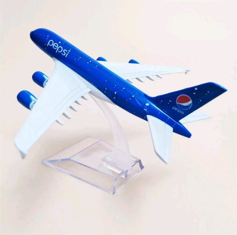 Pepsi A380 Aeroplane Diecast Model 16 CM