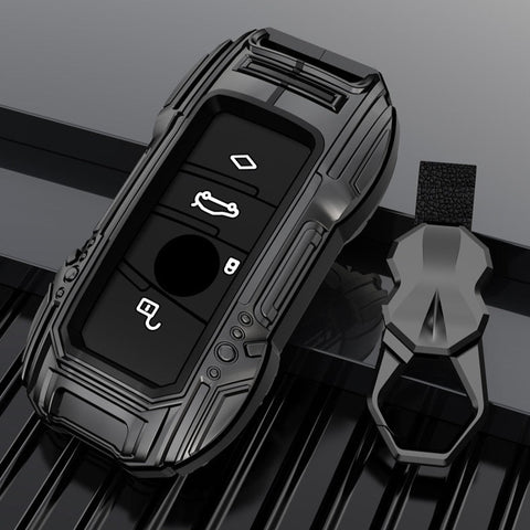 BMW New Key Premium Batman Metal Alloy Keycase with Holder & Rope Chain
