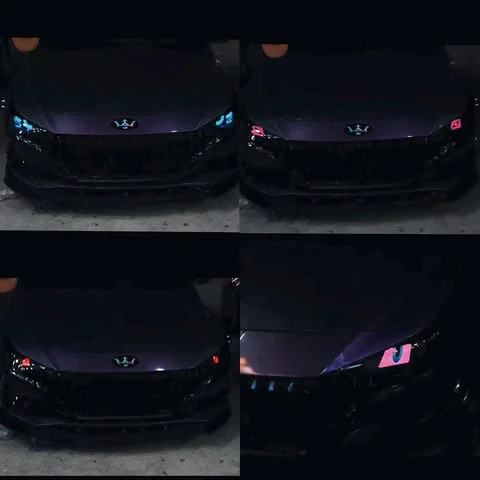 12V Car Animated Demon Eyes Display App Control LED Panel