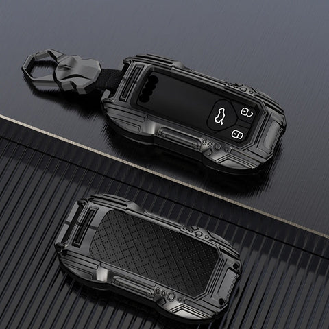 Audi Remote Key Premium Batman Metal Alloy Keycase with Holder & Rope Chain