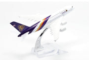 Thai A380 Aeroplane Diecast Model 16 CM