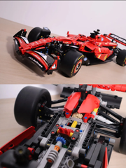 Ferrari SF 24 F1 Technique Version 1362Pcs, 1:8 Scale Building Blocks Car