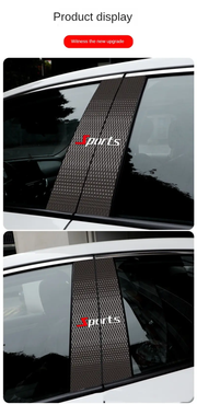 Door Pillar Brand Logo Car Stickers 2 Pcs Set