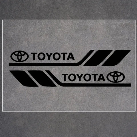 Fender Brand Logo Reflective Car Sticker 2 Pcs Set