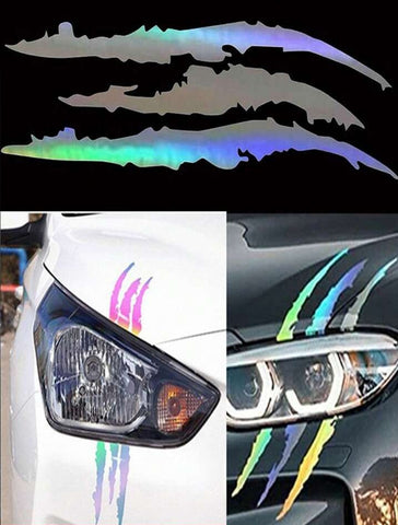 Monster Reflective Sticker Set of 2 Pcs
