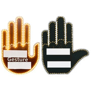 3in1 Car Finger Gesture Light with Remote Signs Gesture Light Car Rear Window Lamp